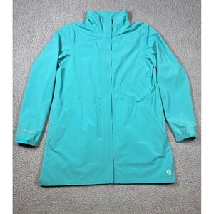Mountain Hardwear Cole Haan Zerogrand Rain Jacket‎ Teal Blue Women Small T60075